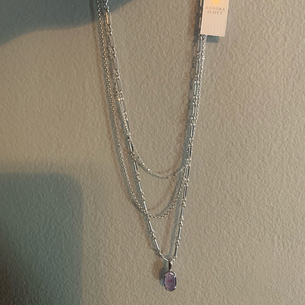 NWT Kendra Scott Elisa triple necklace